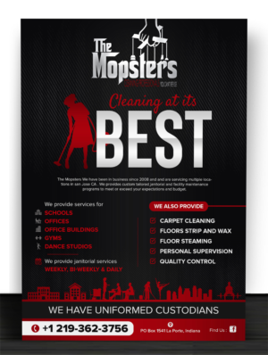 School and office cleaning at its best | Diseño de Flyer por SAI DESIGNS