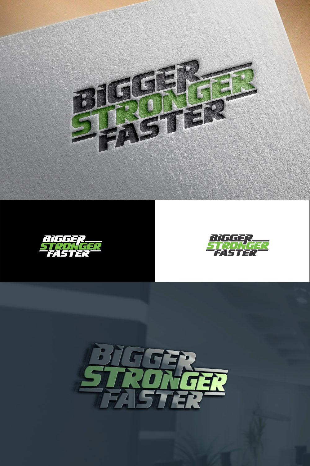 Logo Design by shariqueyaseen2 for Bigger Stronger Faster | Design: #21844756