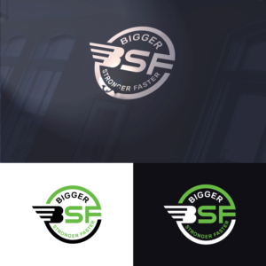 Logo Design by Maxo-Biz for Bigger Stronger Faster | Design: #21829613