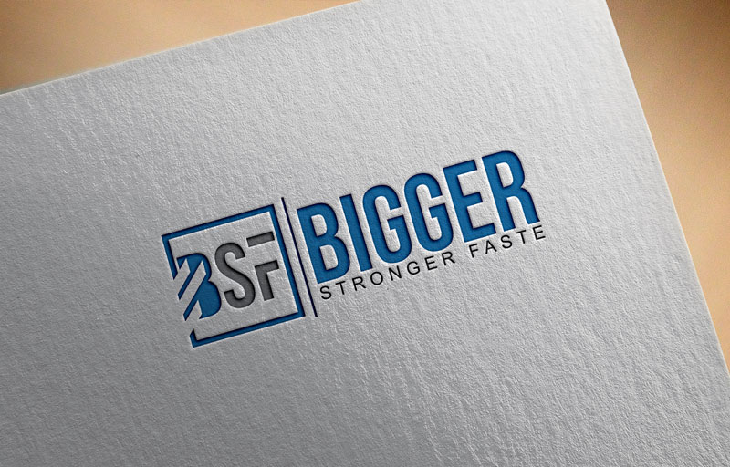 Diseño de Logo por JAFRIN para Bigger Stronger Faster | Diseño #21828035