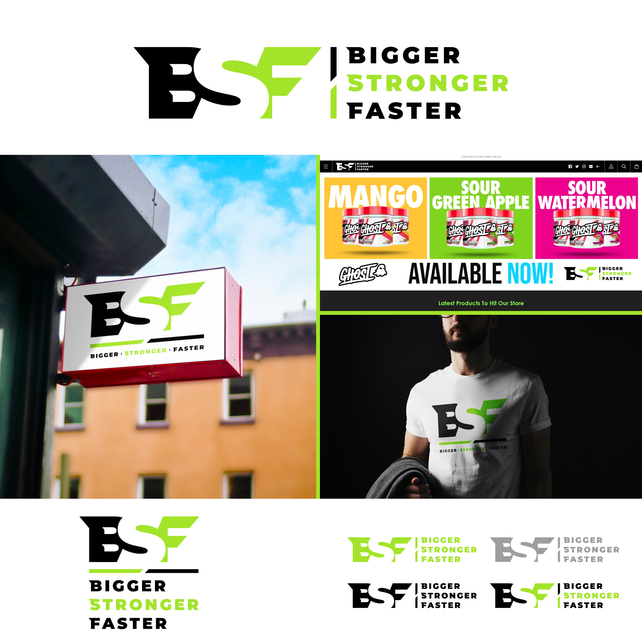 Logo Design by artcynical for Bigger Stronger Faster | Design #21831276
