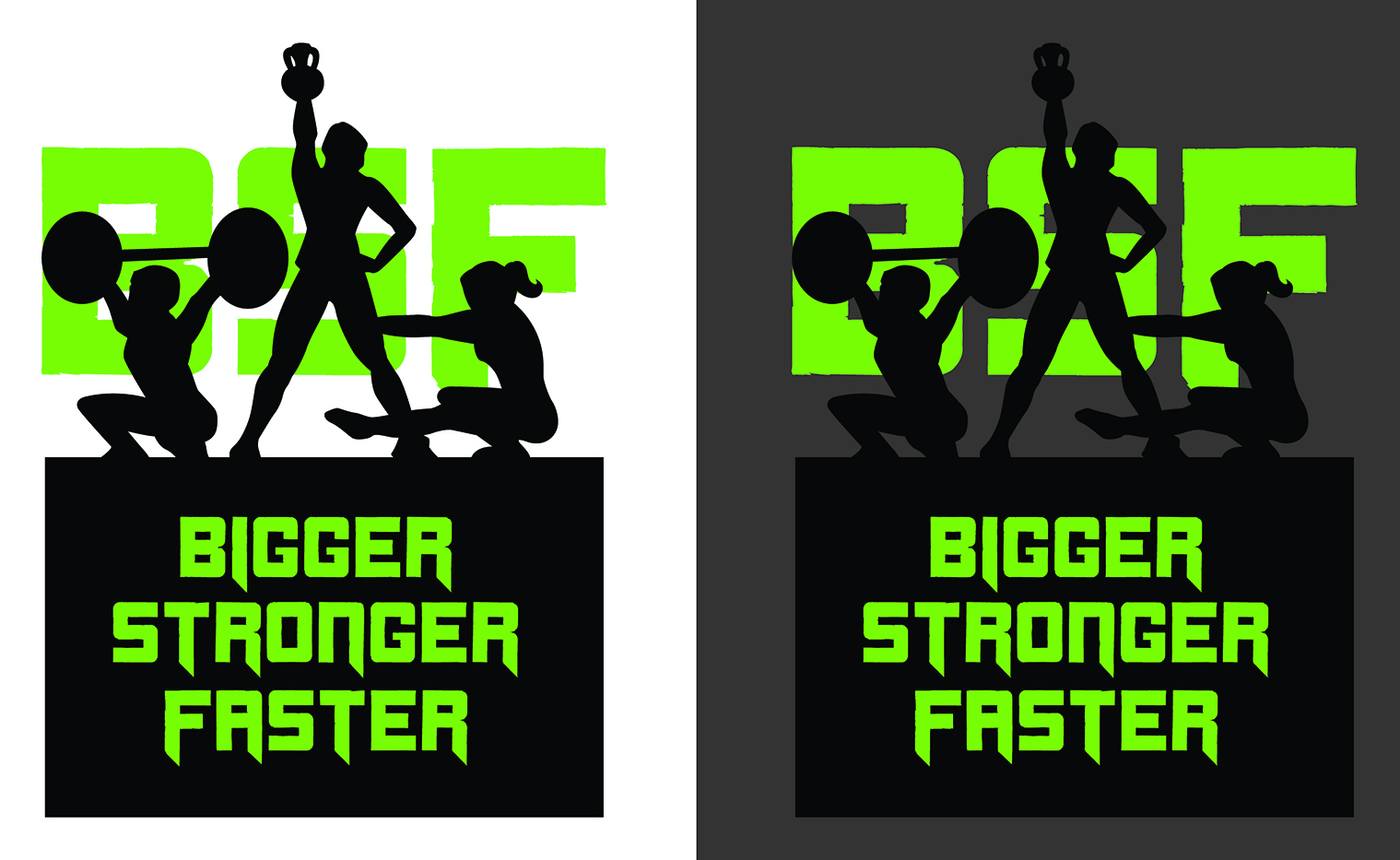 Logo Design by Karen P for Bigger Stronger Faster | Design #21864259