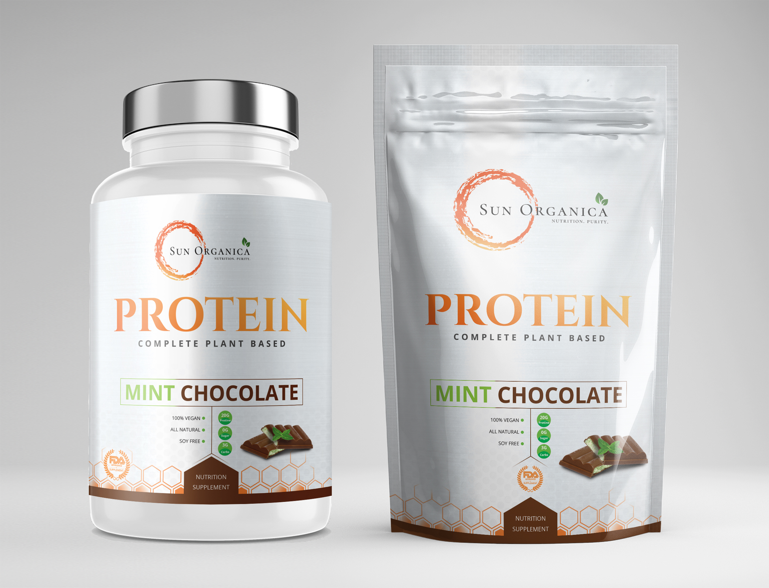 Packaging Design by Navisol Creatives for Sun Organica Nutrition | Design: #21846812
