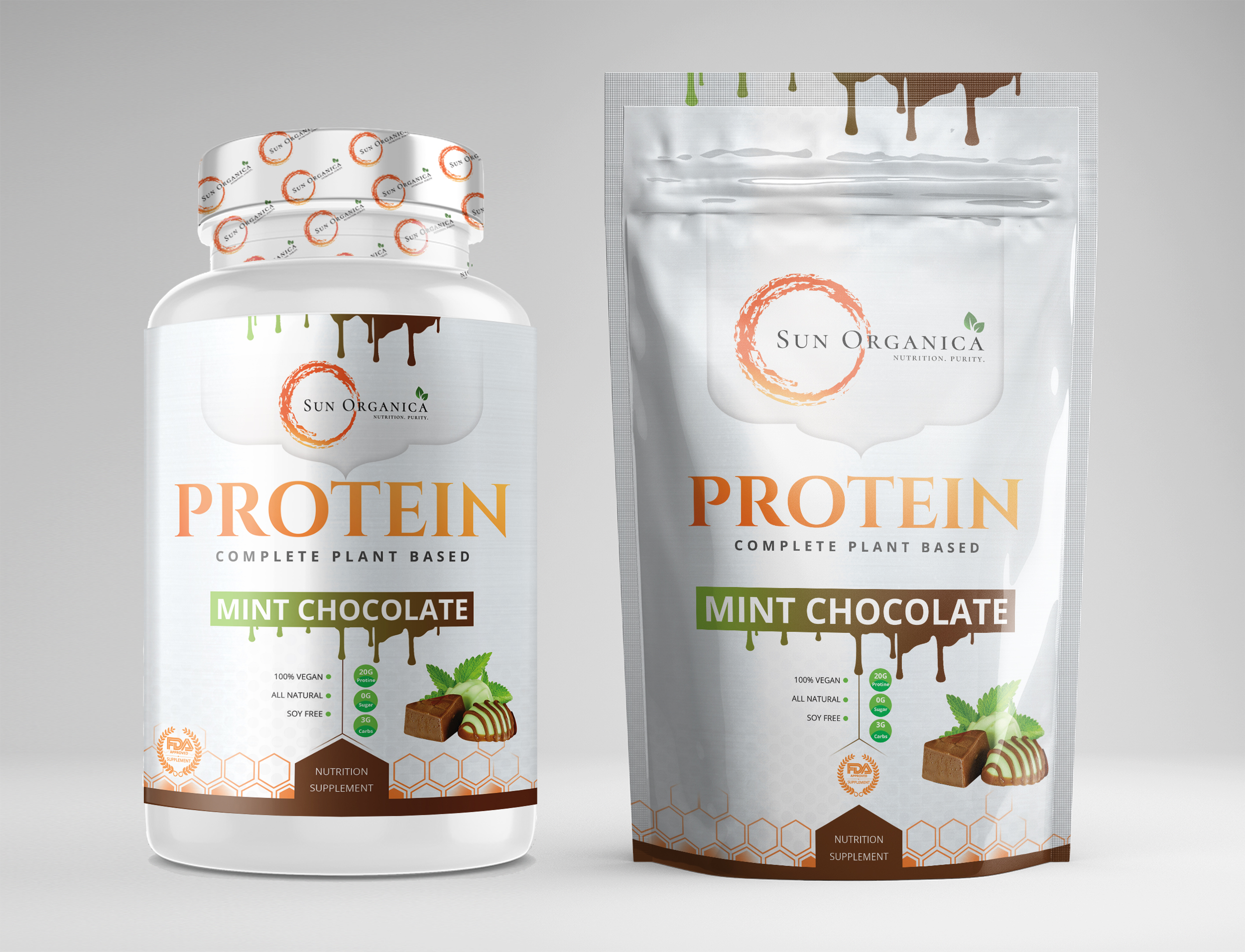 Packaging Design by Navisol Creatives for Sun Organica Nutrition | Design #21858496