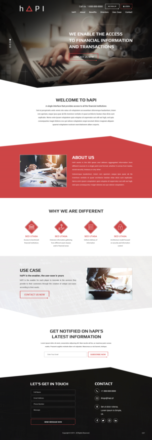 Web Design par pb pour ce projet | Design : #21838166