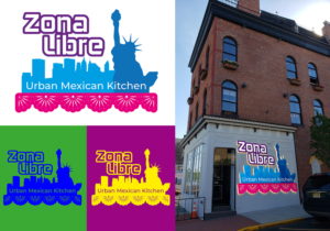 Zona Libre Urban Mexican Kitchen | Logo Design by Al Pech