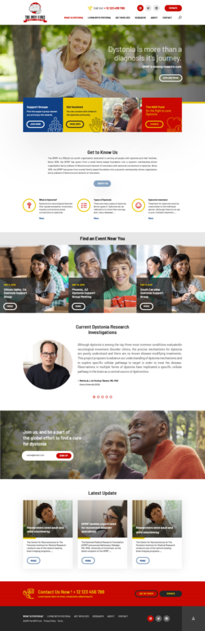 Website Design for The NDR Fund | Web-Design von Ved Web Services