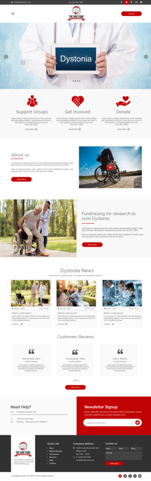 Website Design for The NDR Fund | Web-Design von bdesigner9
