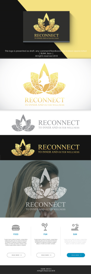 reconnect to inner and outer wellness | Logo Design by Riv.