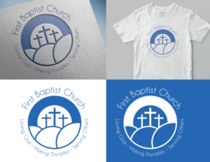 First Baptist Church.  Loving God.  Making Disciples.  Serving Others  | Logo Design by Elizaveta M