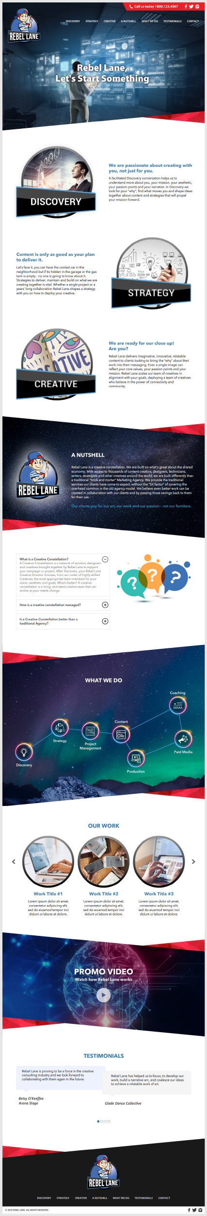 Web Design par -Marc- pour Rebel Lane | Design #21868913