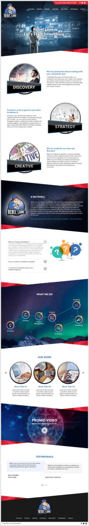 Rebel Lane Agency Website - Wordpress Web UPDATED BRIEF | Diseño Web por -Marc-