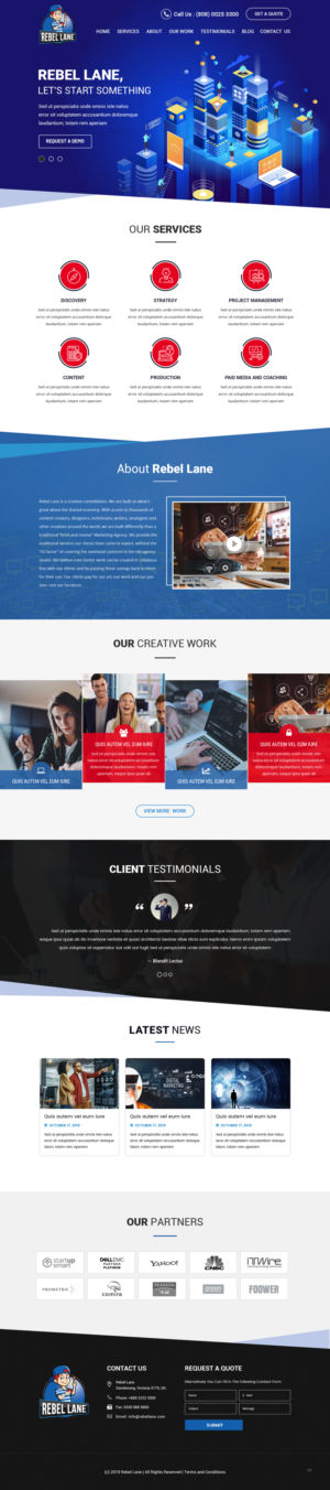 Web Design by pb for Rebel Lane | Design: #21854297