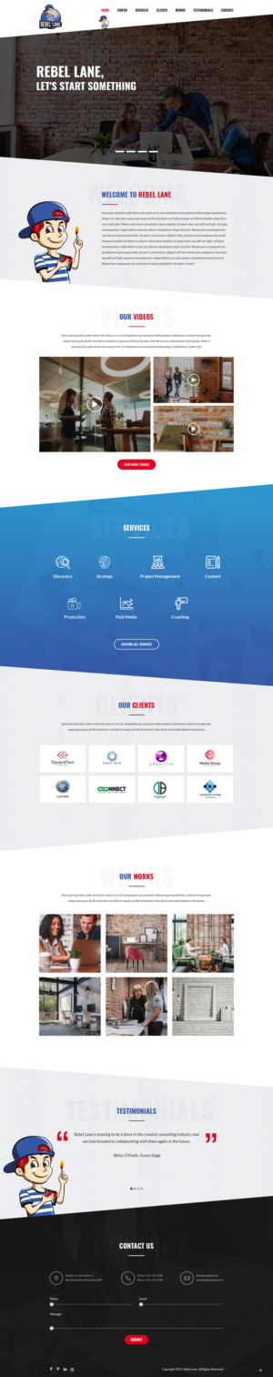 Web Design by pb for Rebel Lane | Design: #21854298