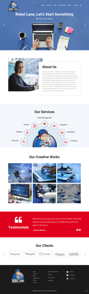 Web Design by pb for Rebel Lane | Design: #21854300