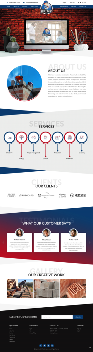 Web Design by pb for Rebel Lane | Design: #21854307