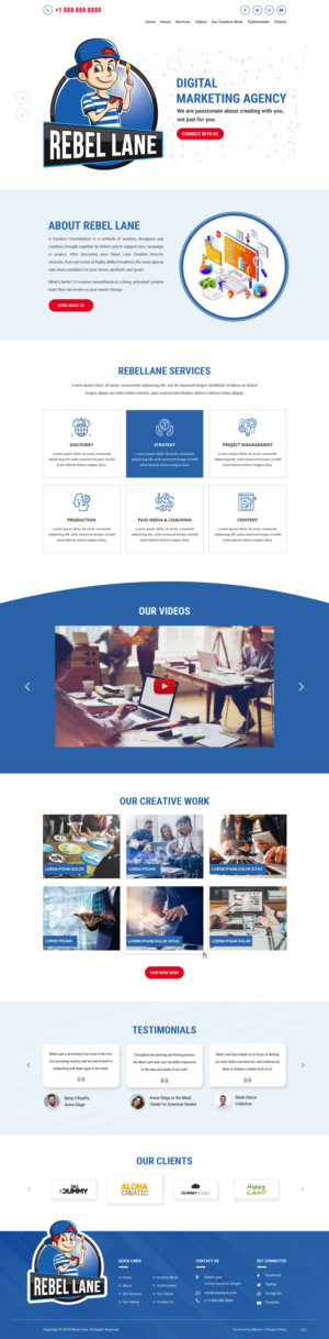 Web Design par pb pour Rebel Lane | Design : #21854308