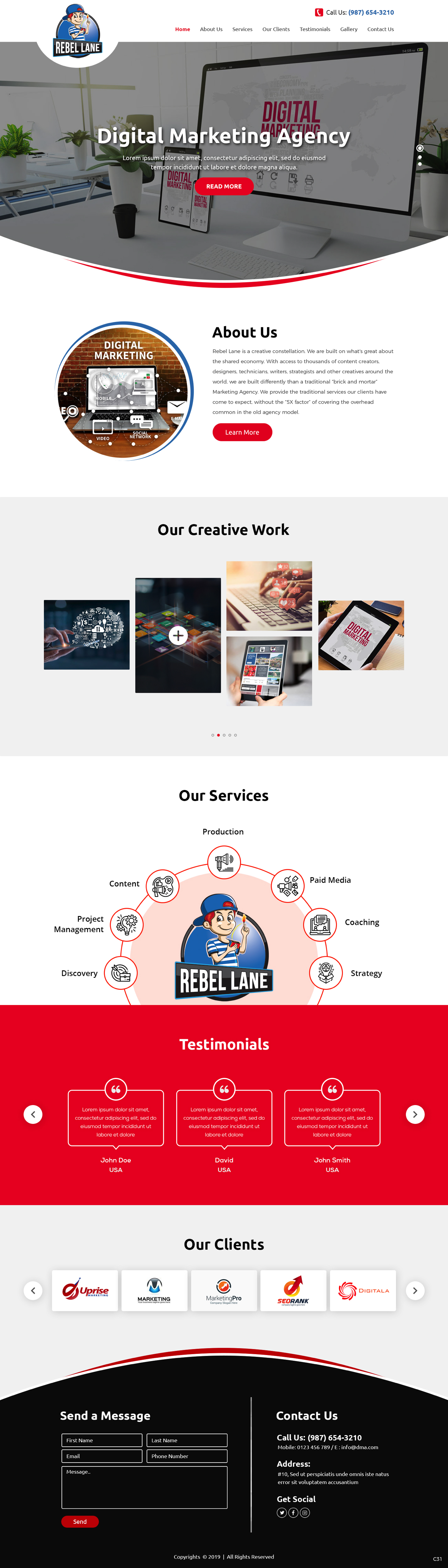Web Design by pb for Rebel Lane | Design #21854310