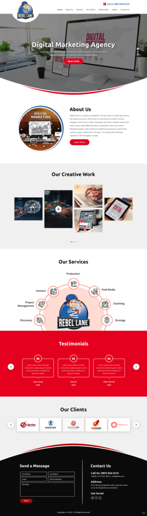 Web Design par pb pour Rebel Lane | Design : #21854310