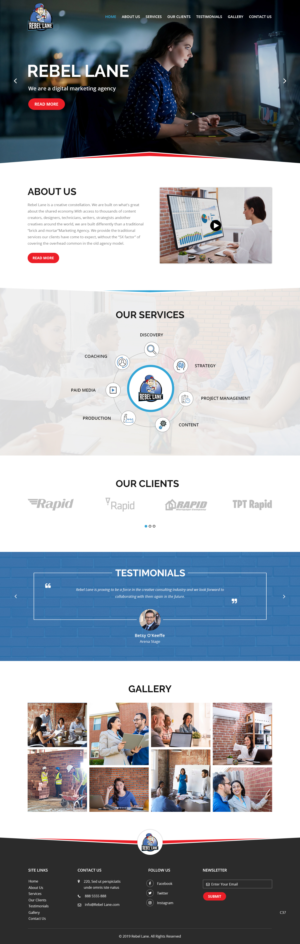 Web Design by pb for Rebel Lane | Design: #21854314