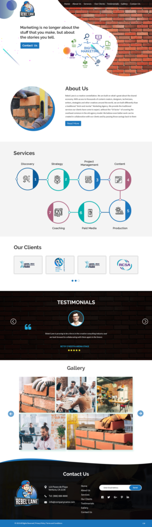 Web Design by pb for Rebel Lane | Design: #21854315