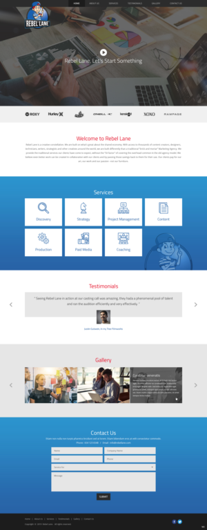 Web Design by pb for Rebel Lane | Design: #21854316