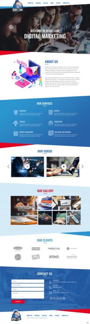 Web Design par pb pour Rebel Lane | Design : #21854321