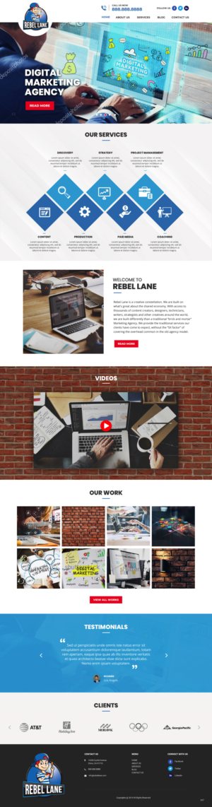 Web Design par pb pour Rebel Lane | Design : #21854323