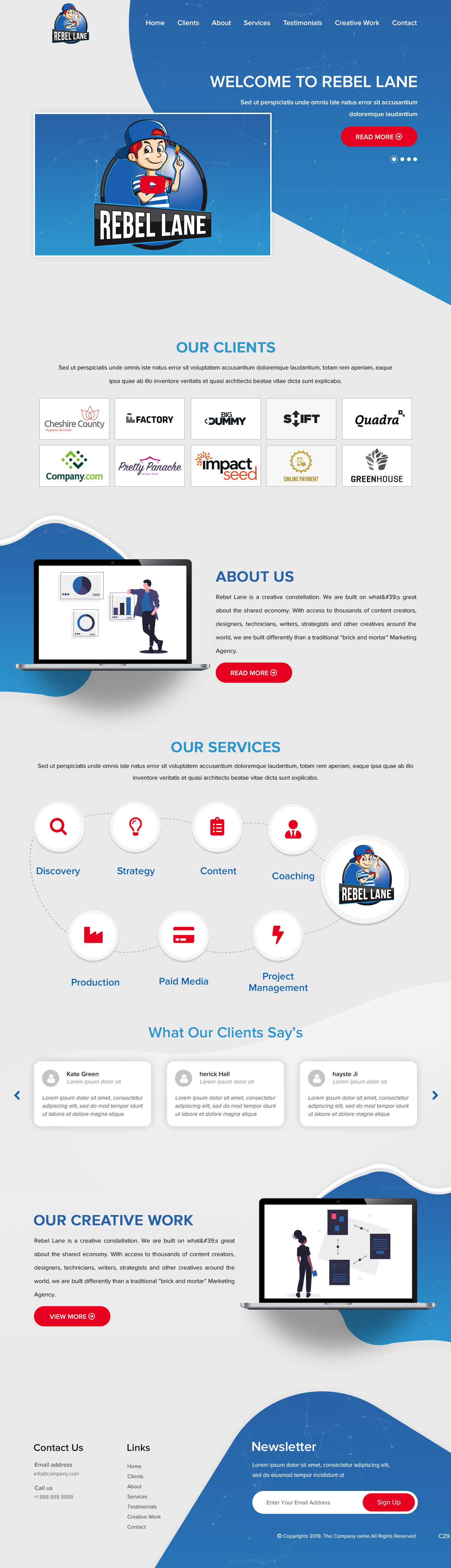 Web Design par pb pour Rebel Lane | Design #21865456