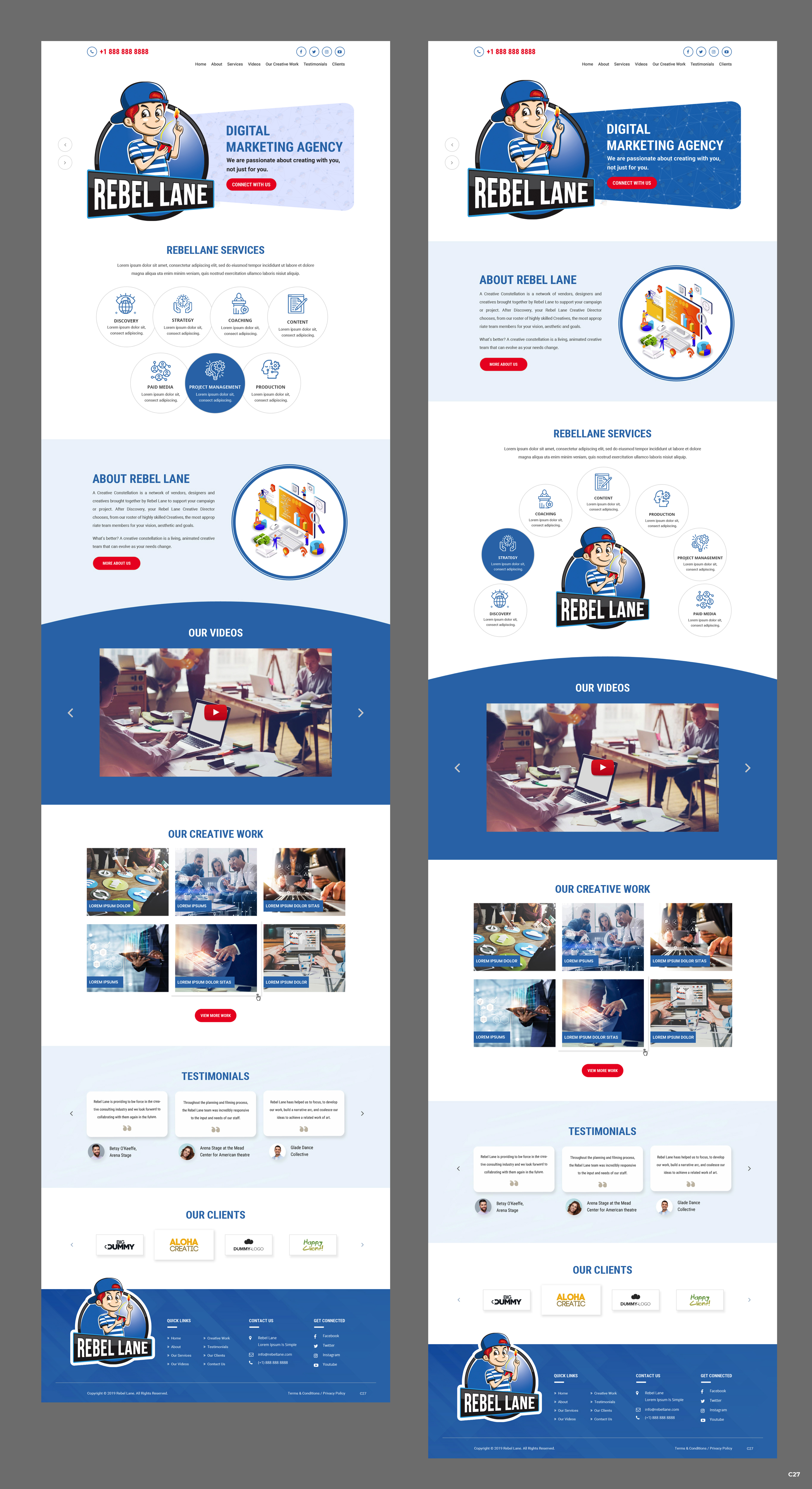 Web Design by pb for Rebel Lane | Design #21865458