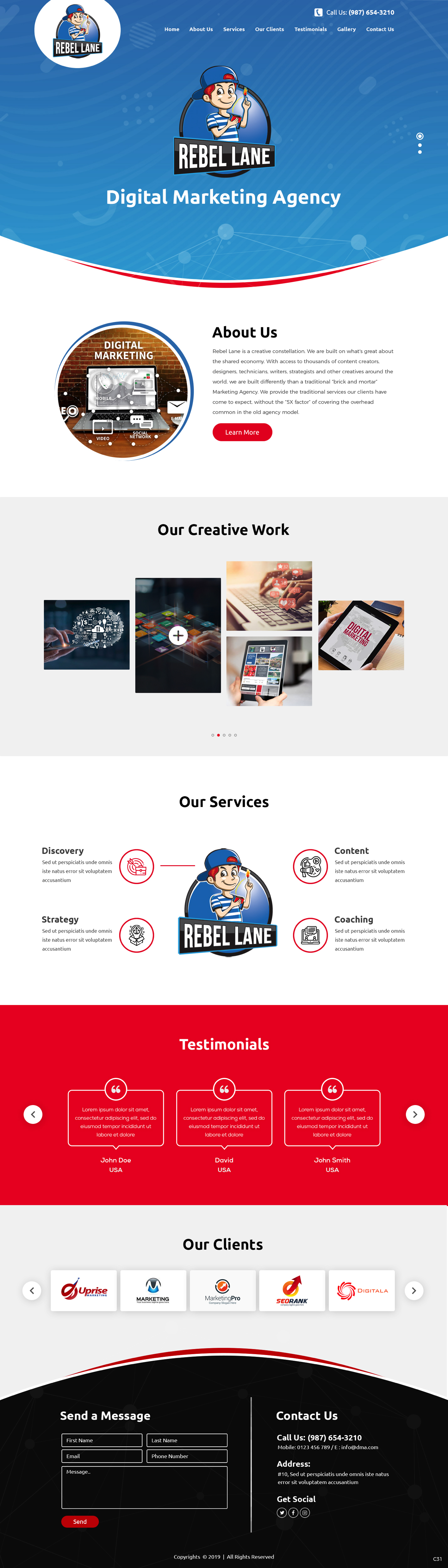 Web Design by pb for Rebel Lane | Design #21871352