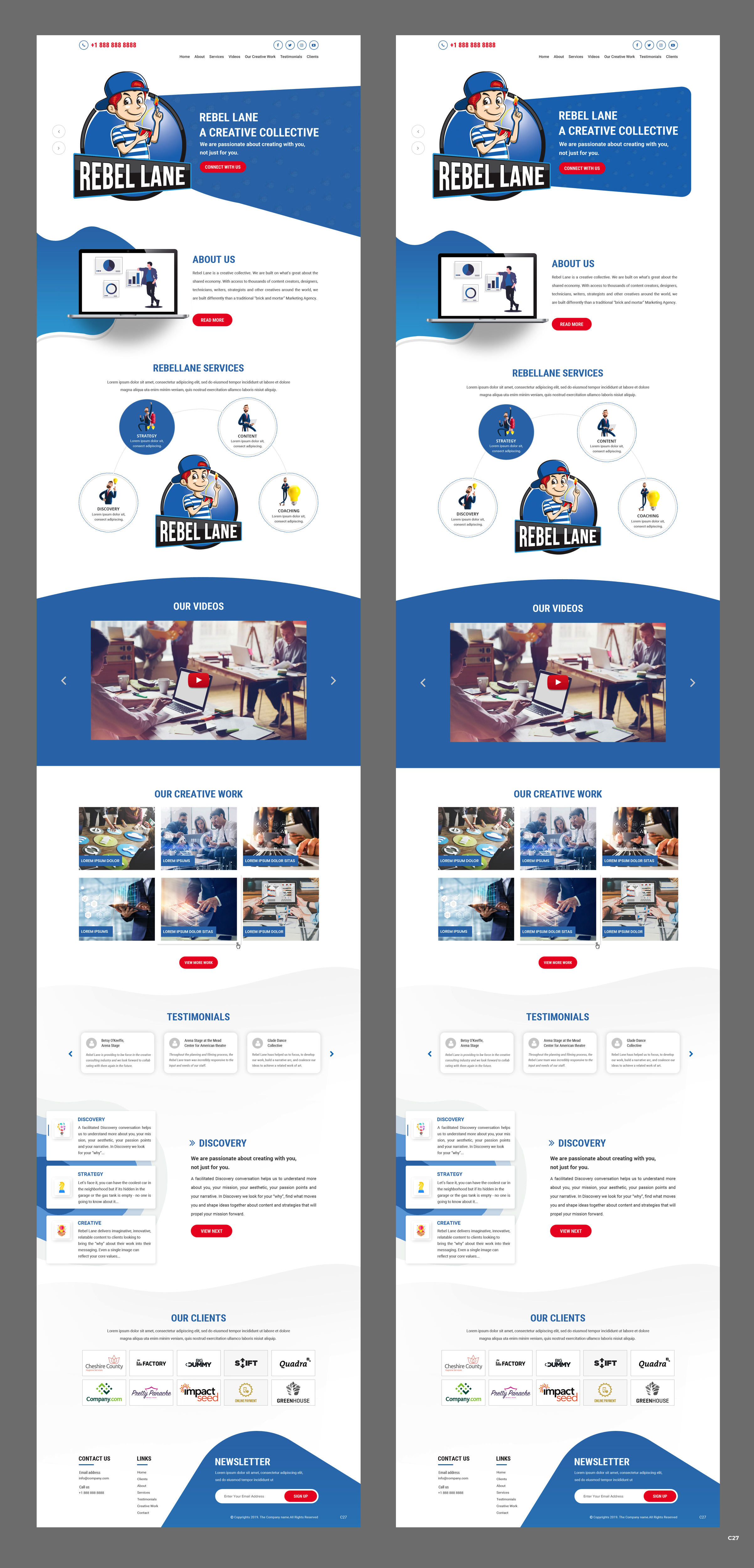 Web Design by pb for Rebel Lane | Design #21871353