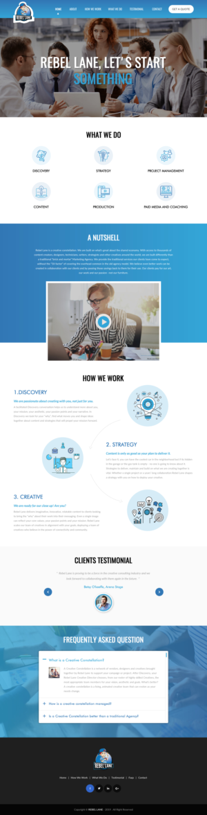 Web Design by rightway for Rebel Lane | Design: #21854469