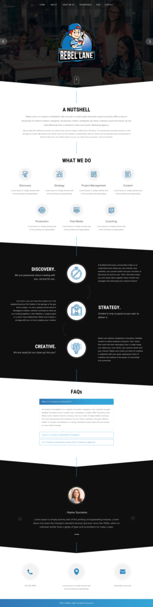 Web Design par rightway pour Rebel Lane | Design : #21854471