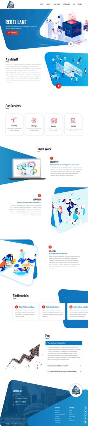 Web Design par rightway pour Rebel Lane | Design #21882888