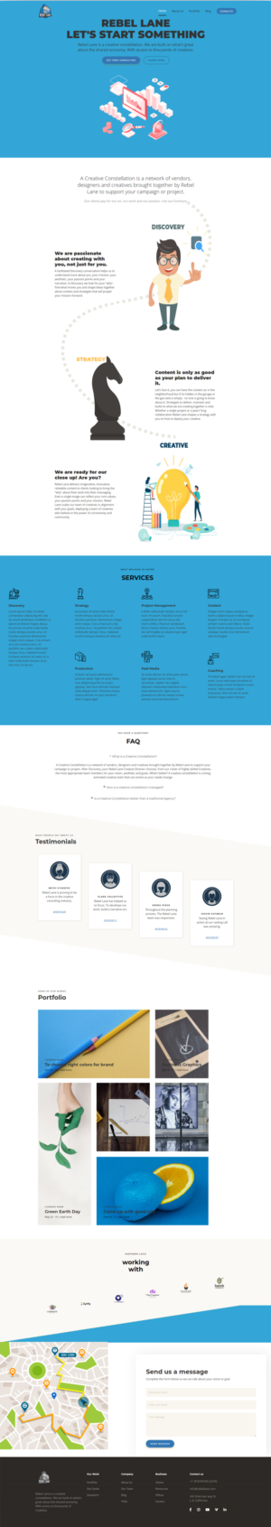 Web Design par Asasi pour Rebel Lane | Design #21877174