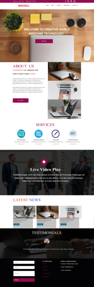 Web Design by AbhishekRoyBunty for Rebel Lane | Design: #21854182