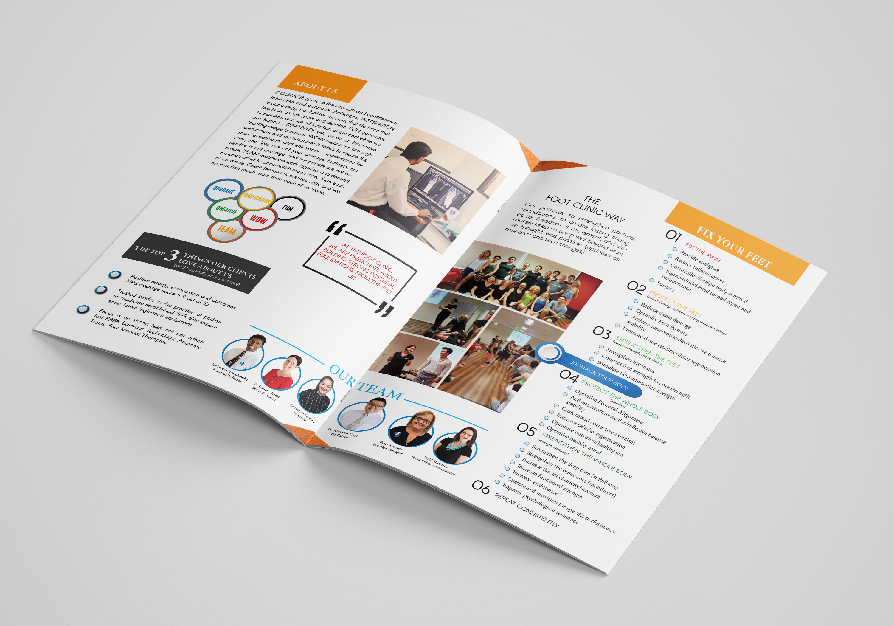 Brochure Design by Pranab S. for The Foot Clinic | Design #21863782