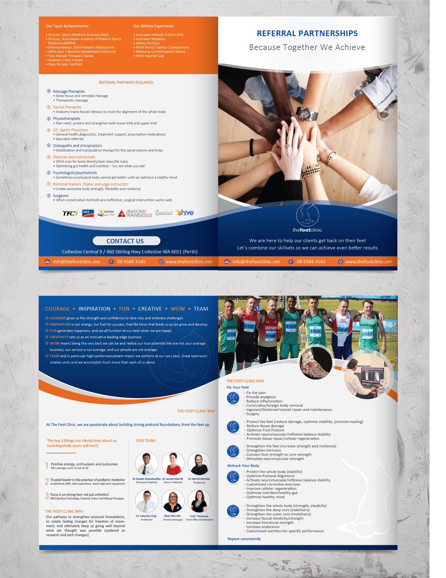 Brochure Design by alex989 for The Foot Clinic | Design #21863744
