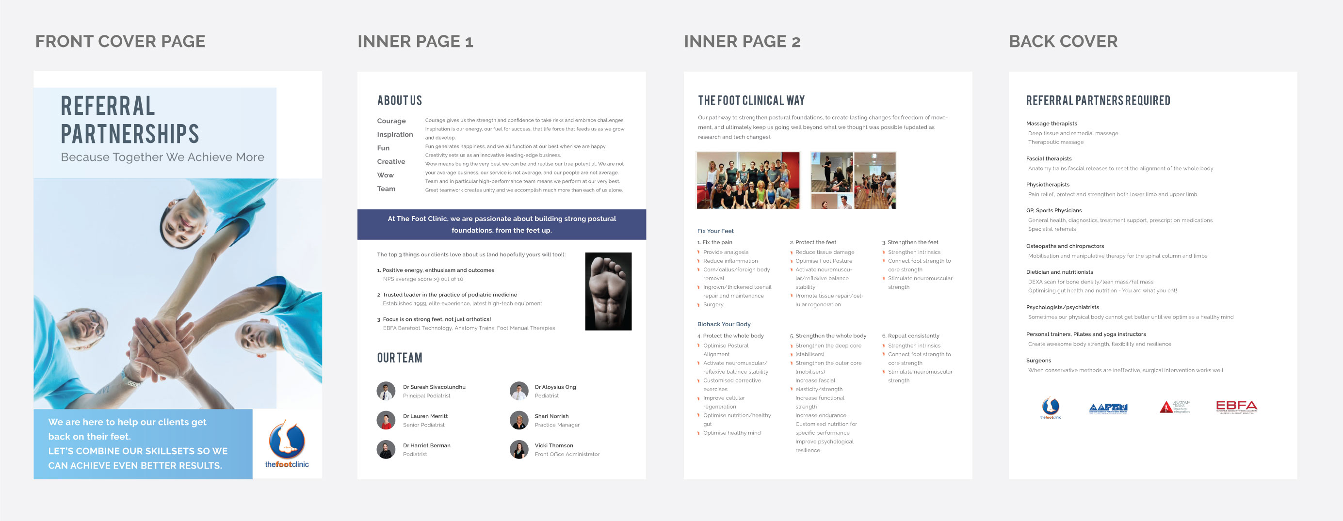 Brochure Design by I²D² - Indigenous India Design &amp; Development for The Foot Clinic | Design #21897007