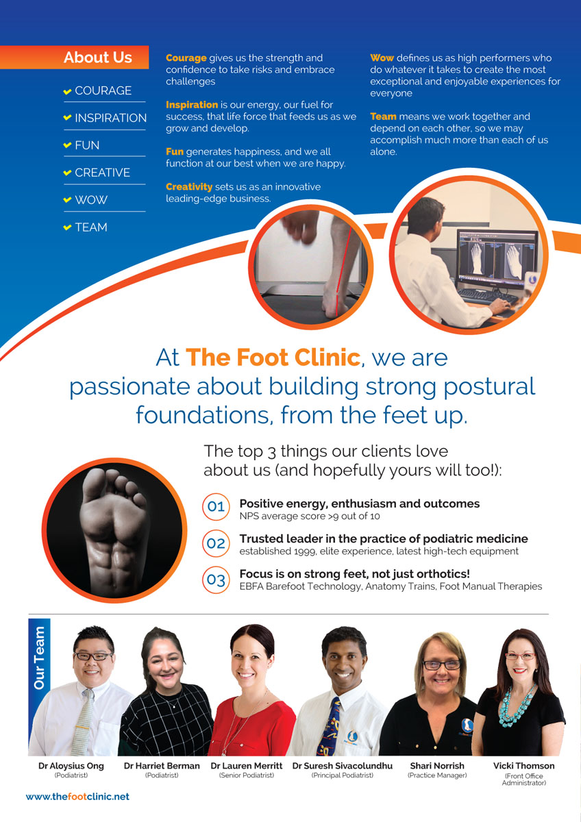 Brochure Design by rkailas for The Foot Clinic | Design #21904497