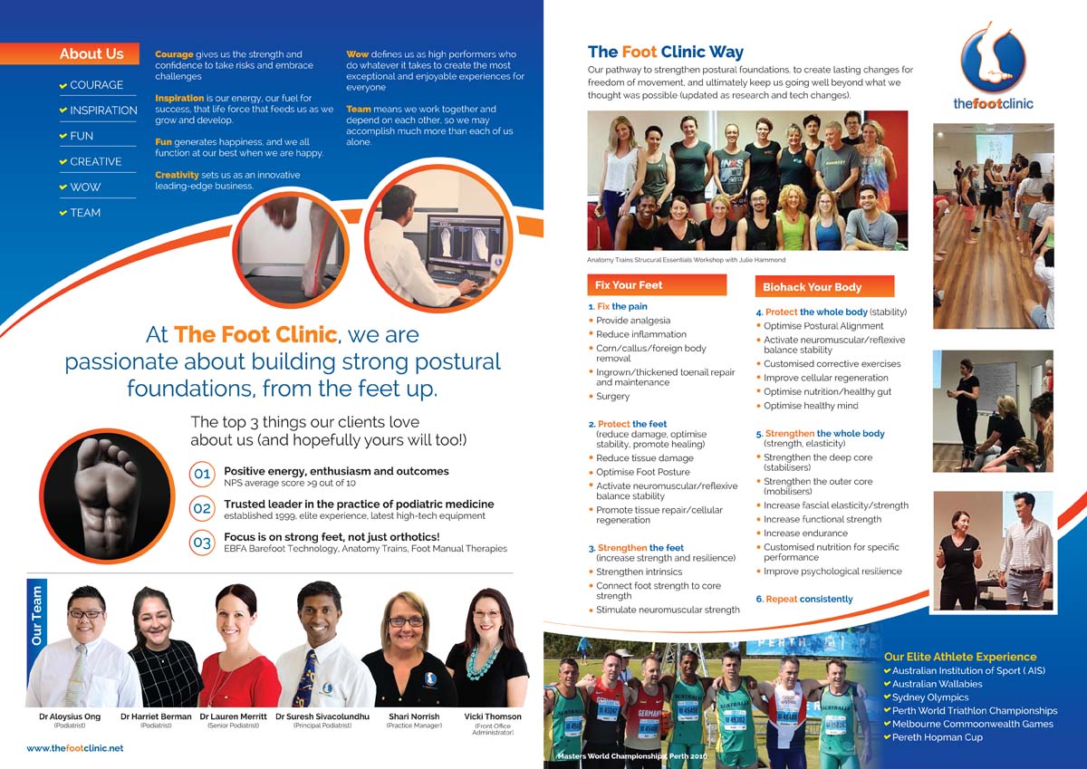 Design de Brochure par rkailas pour The Foot Clinic | Design #21912308