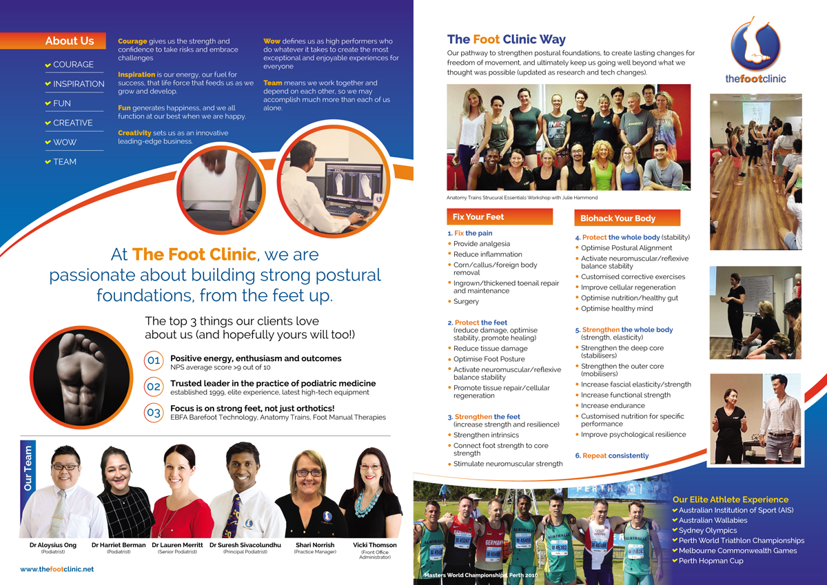 Brochure Design by rkailas for The Foot Clinic | Design #21924830