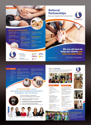 Design de Brochure par rkailas pour The Foot Clinic | Design #21938076