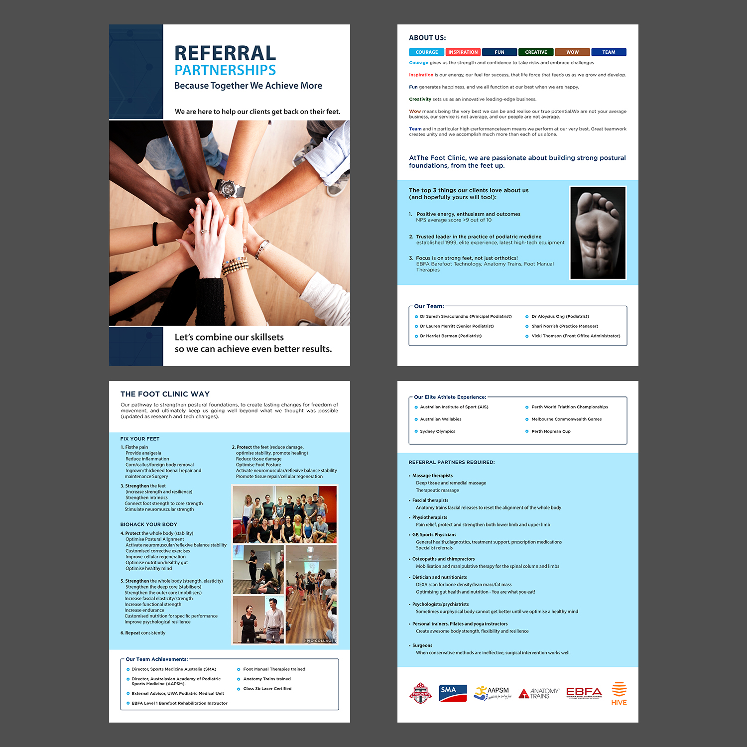 Brochure Design by GraphicsGuru for The Foot Clinic | Design #21838788