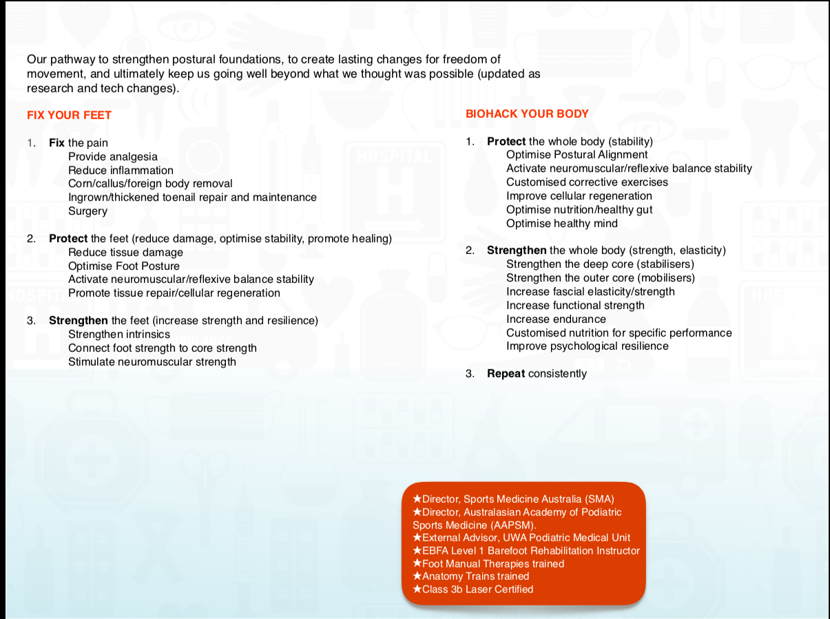 Diseño de Brochure por rehamabdelkarim5 para The Foot Clinic | Diseño #21841457