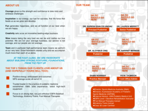 Brochure Design by rehamabdelkarim5 for The Foot Clinic | Design: #21841460