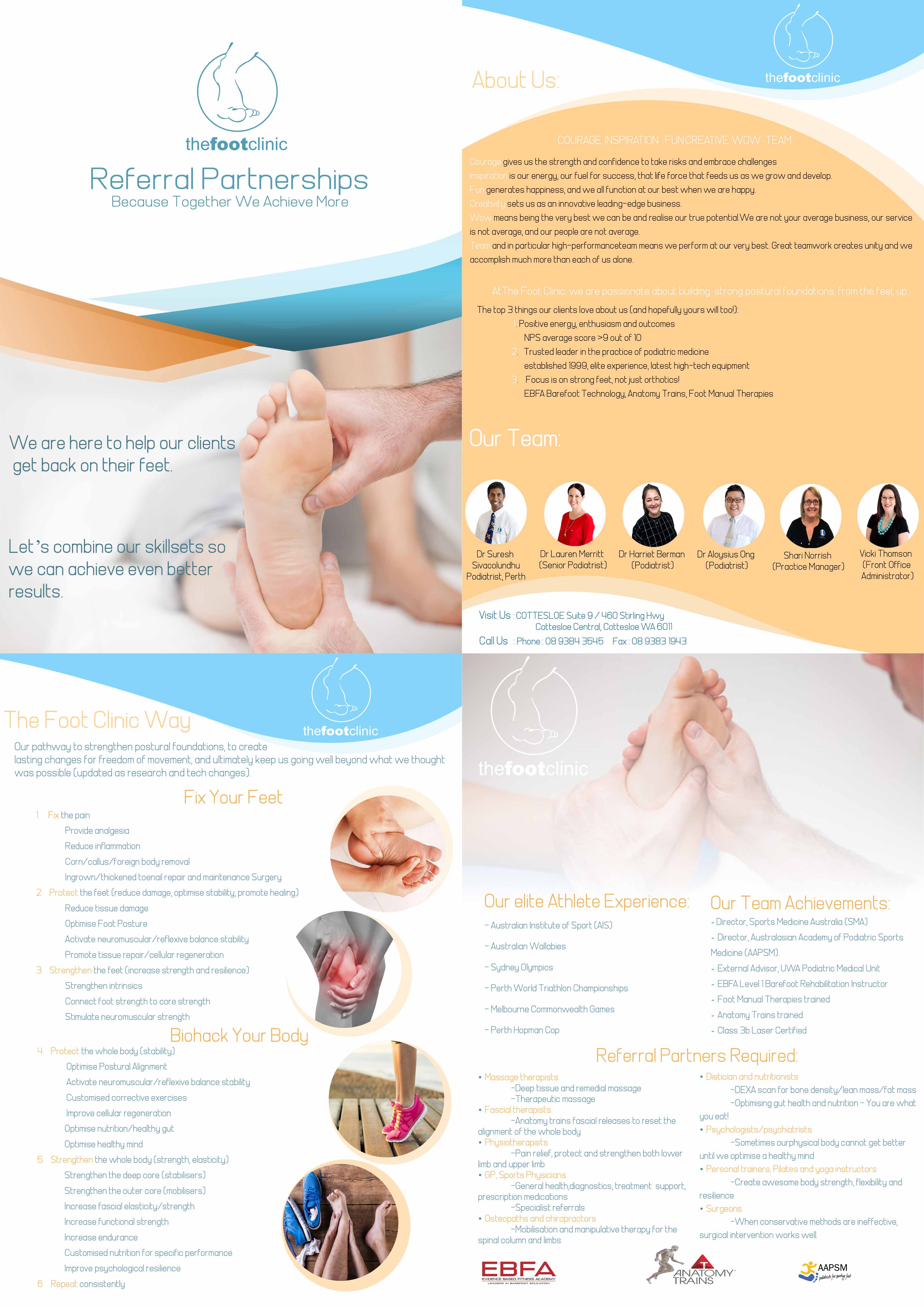 Brochure Design by Adnan.design for The Foot Clinic | Design #21848810