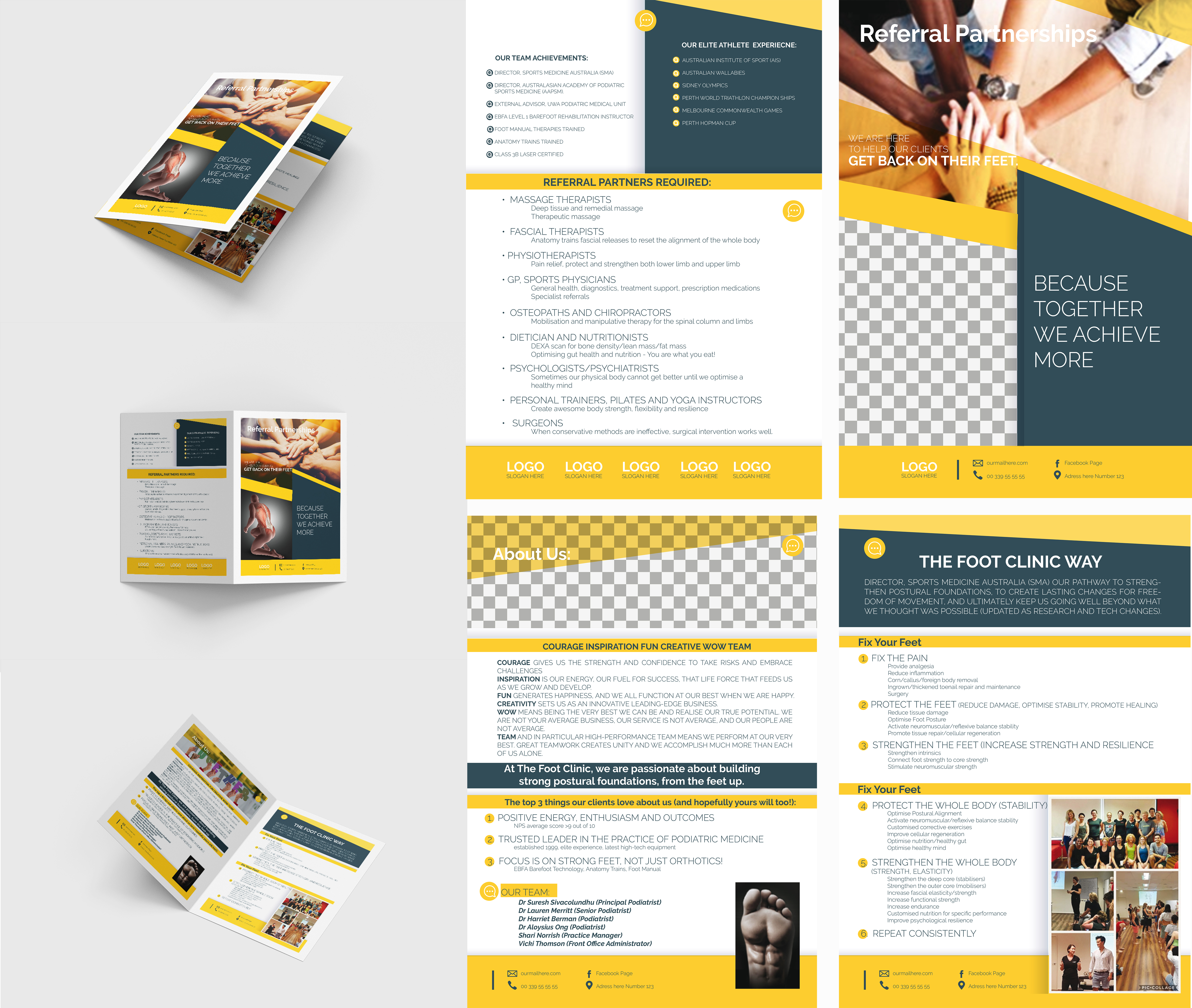 Brochure Design by Ilieda 2 for The Foot Clinic | Design #21839150