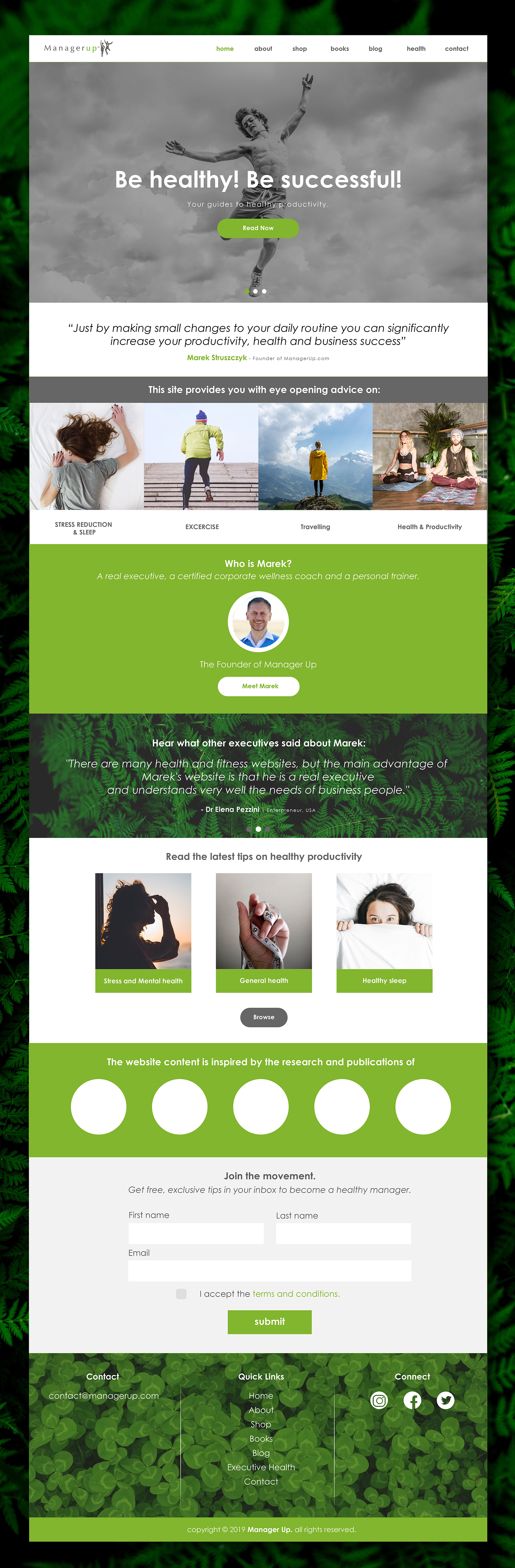 Design de Page d'Accueil par Ninad Parab pour ce projet | Design #21902157